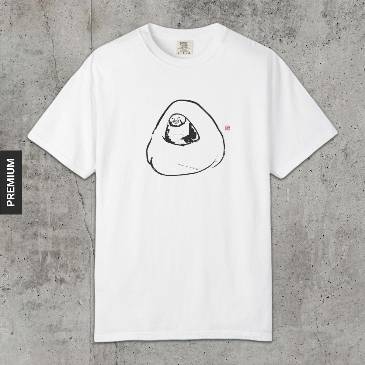 Hotei in his Sack - Premium T-Shirt-Kokin Denju-31128662294925879820