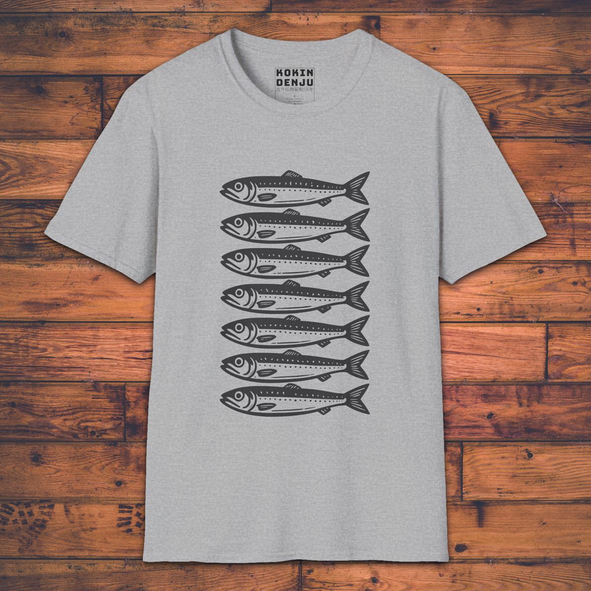 Iwashi Fishes - T-Shirt-Kokin Denju-