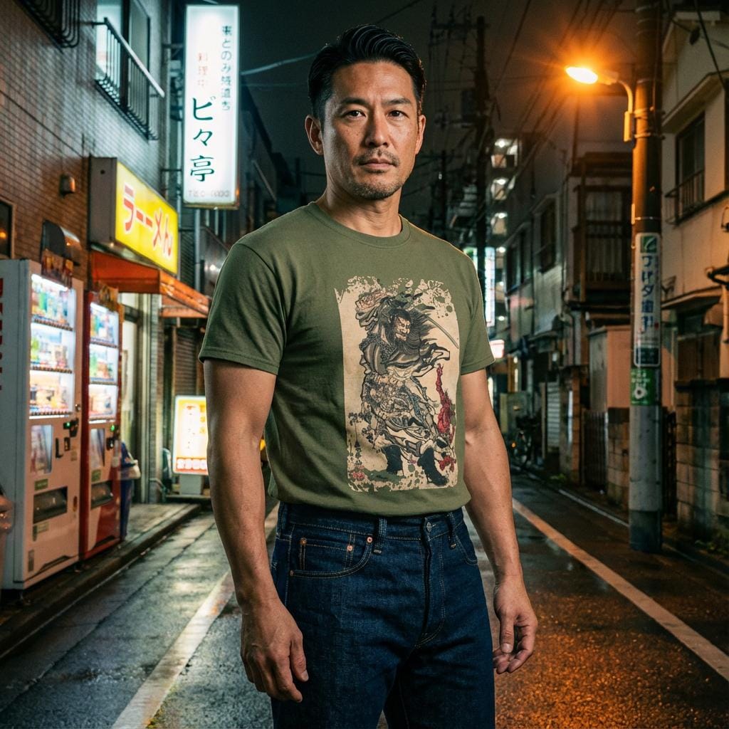 Kyōsai's Shōki - T-Shirt-Kokin Denju-