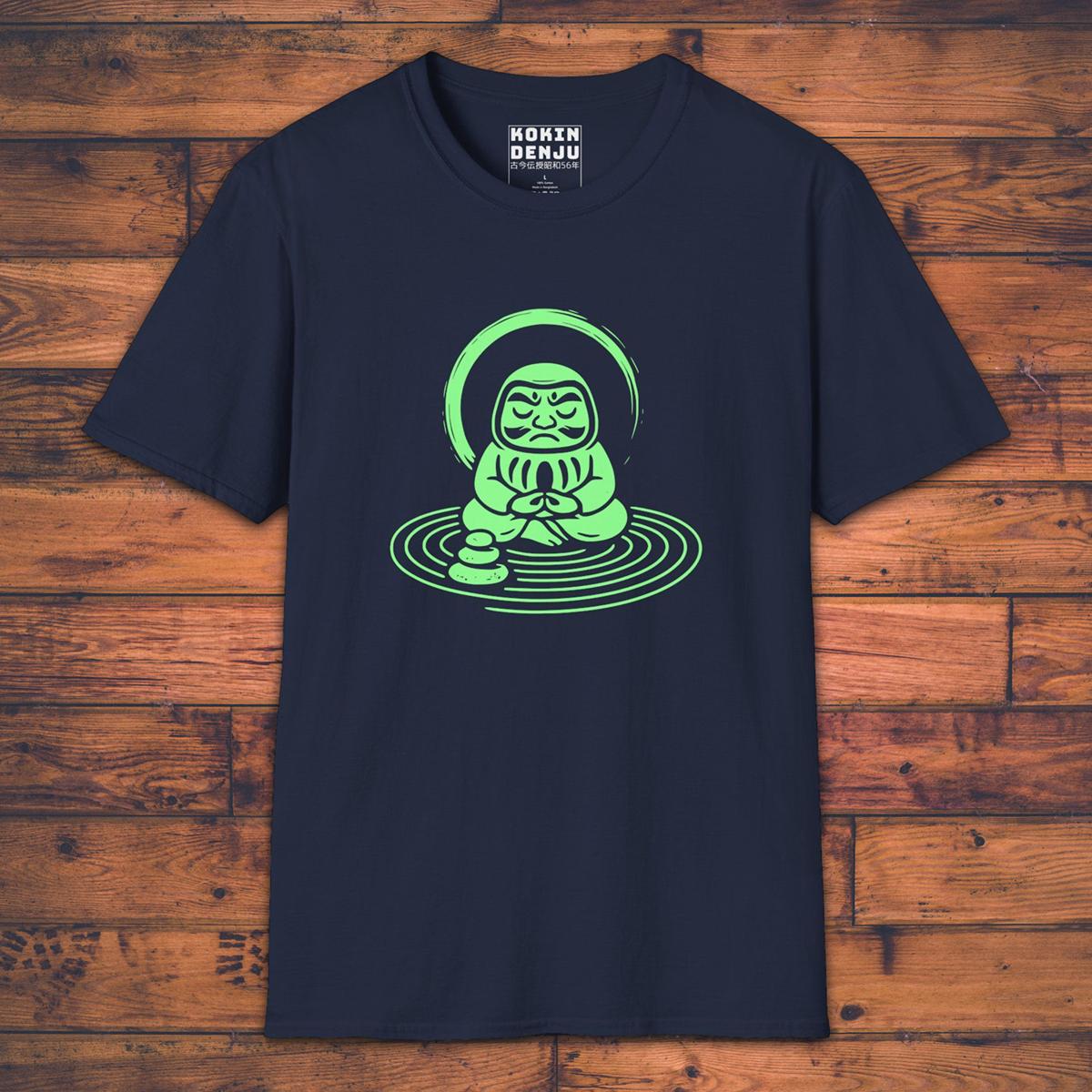 Meditating Daruma - T-Shirt-Kokin Denju-94620403092081868172