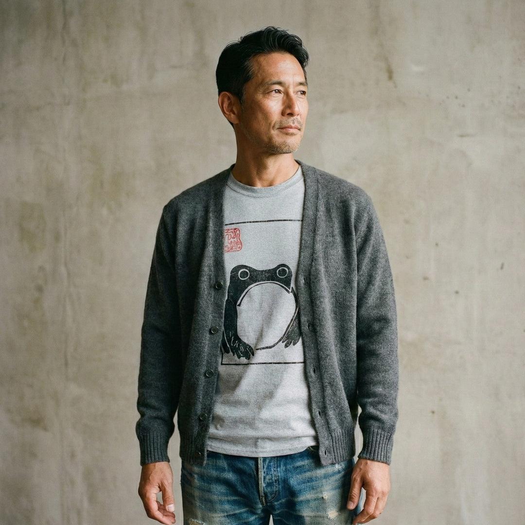 The Grumpy Frog - Framed - T-Shirt-Kokin Denju-