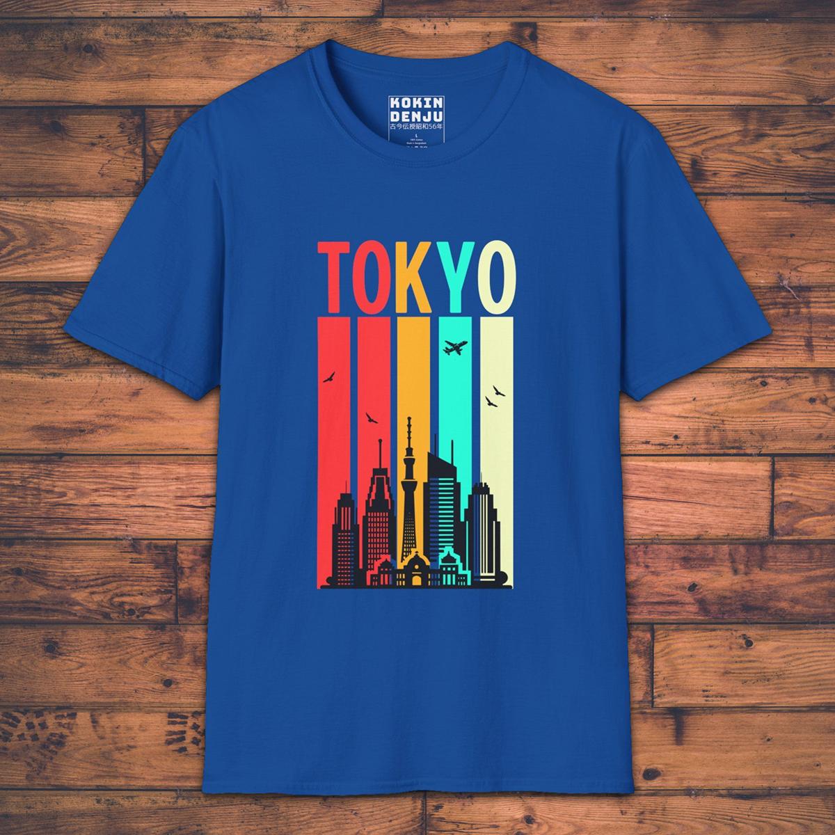Tokyo Retro Stripes - T-Shirt-Kokin Denju-