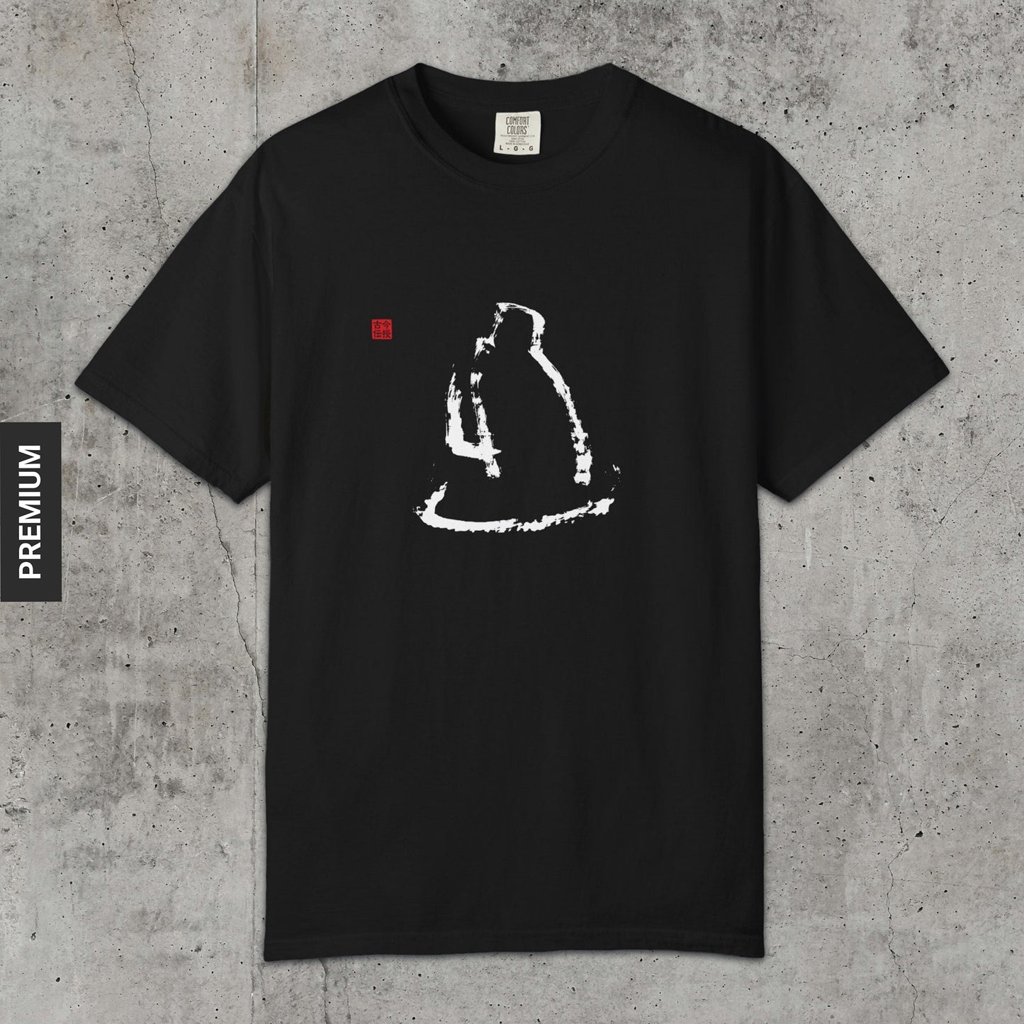 Daruma Facing the Wall - Premium T-Shirt