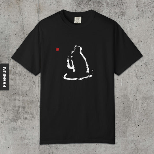 Daruma Facing the Wall - Premium T-Shirt