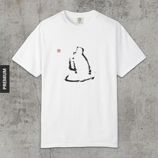 Daruma Facing the Wall - Premium T-Shirt