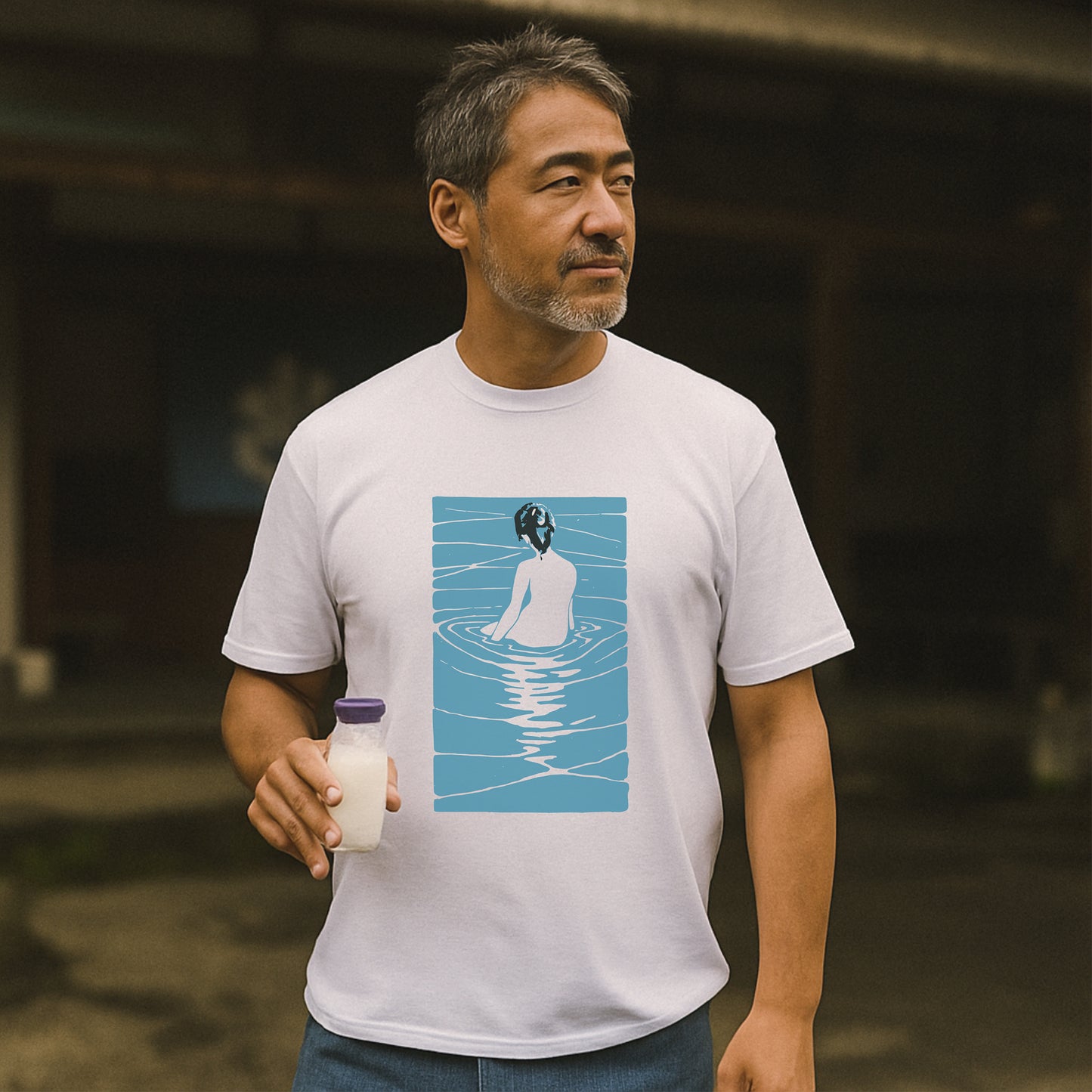 At the Onsen - T-Shirt-Kokin Denju-