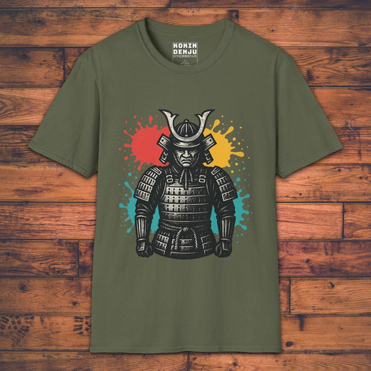 Colorful Samurai - T-Shirt-Kokin Denju-14612893183872873109