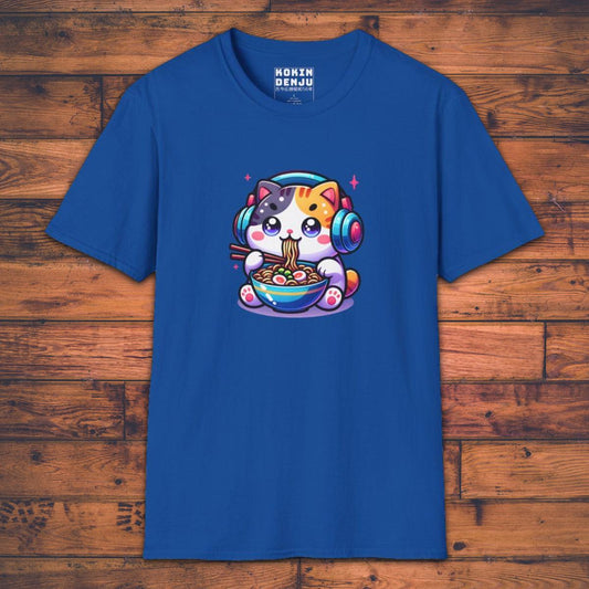 Cute little Ramen Cat - T-Shirt-Kokin Denju-11880541833732387891