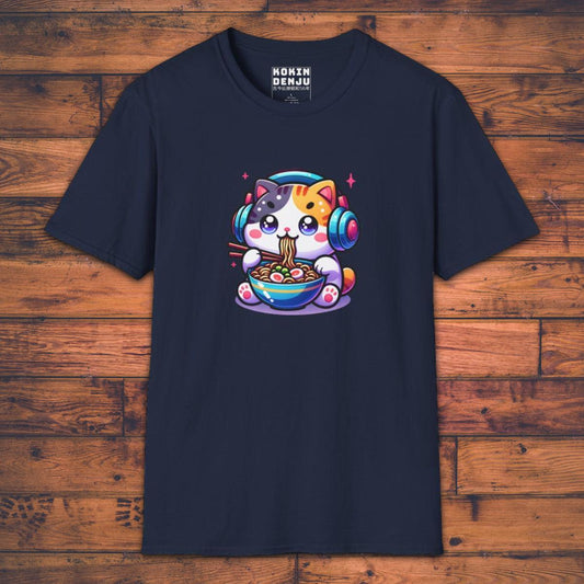Cute little Ramen Cat - T-Shirt-Kokin Denju-95491632772285990138