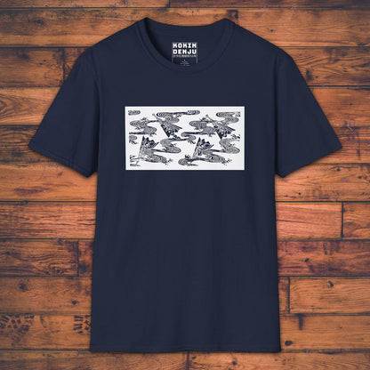 Fans on Water - T-Shirt-Kokin Denju-10946018814776788255