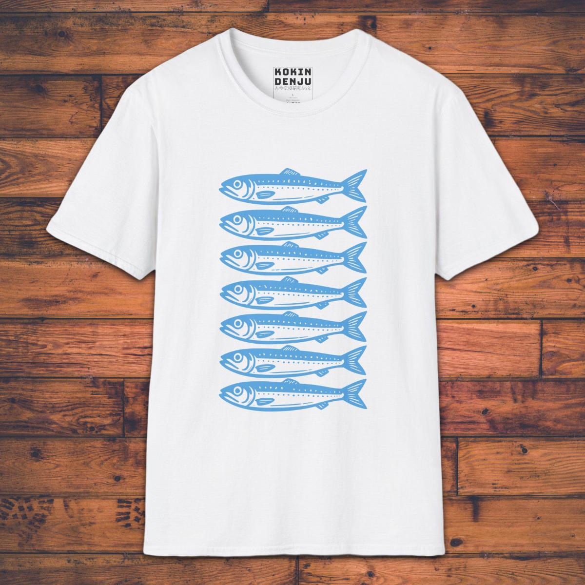 Iwashi Fishes - T-Shirt-Kokin Denju-