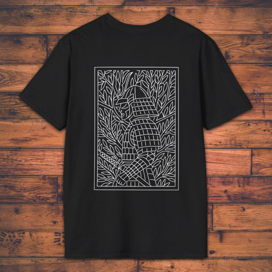 Line Art Samurai - T-Shirt
