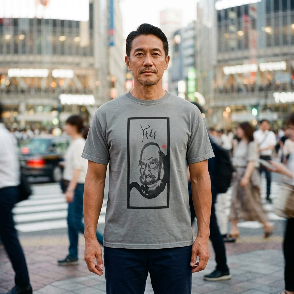 Portrait of Bodhidharma - Premium T-Shirt