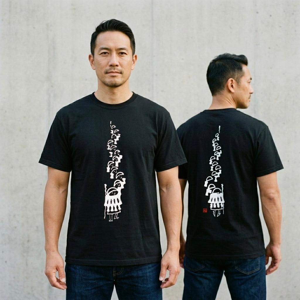 Procession of Monks - Premium T-Shirt-Kokin Denju-