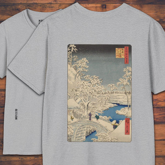 Snowy Scene - T-Shirt-Kokin Denju-27018433497408408754