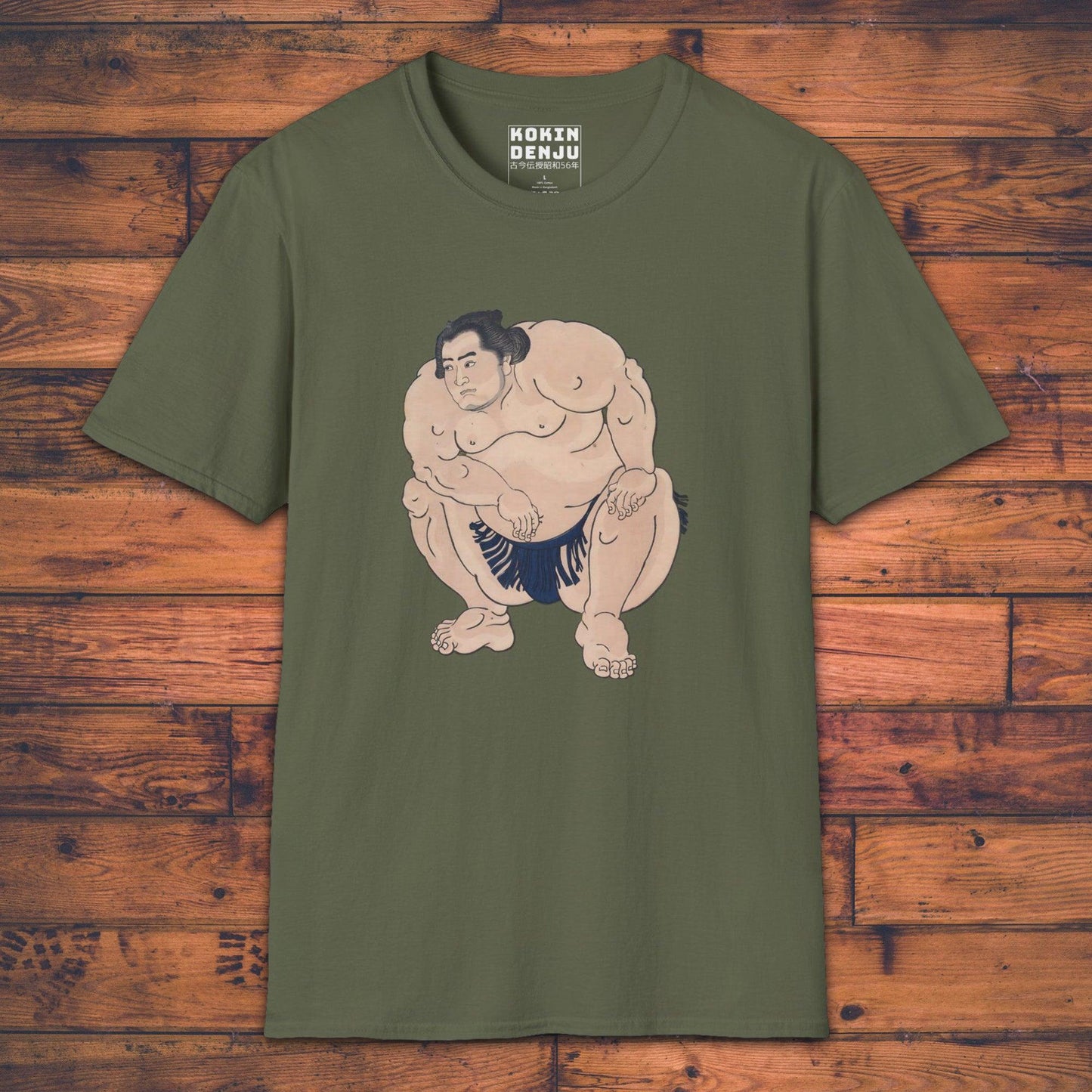 Sumo Wrestler - T-Shirt-Kokin Denju-