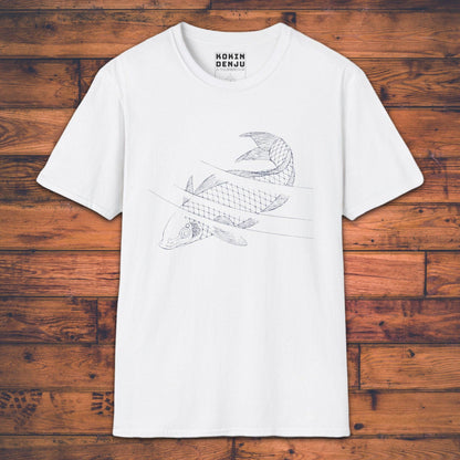 Swimming Carp - T-Shirt-Kokin Denju-27839564113864869443