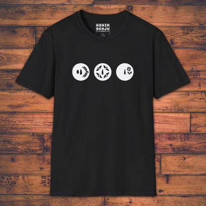 Three Tsuba - T-Shirt-Kokin Denju-12400569844370417541