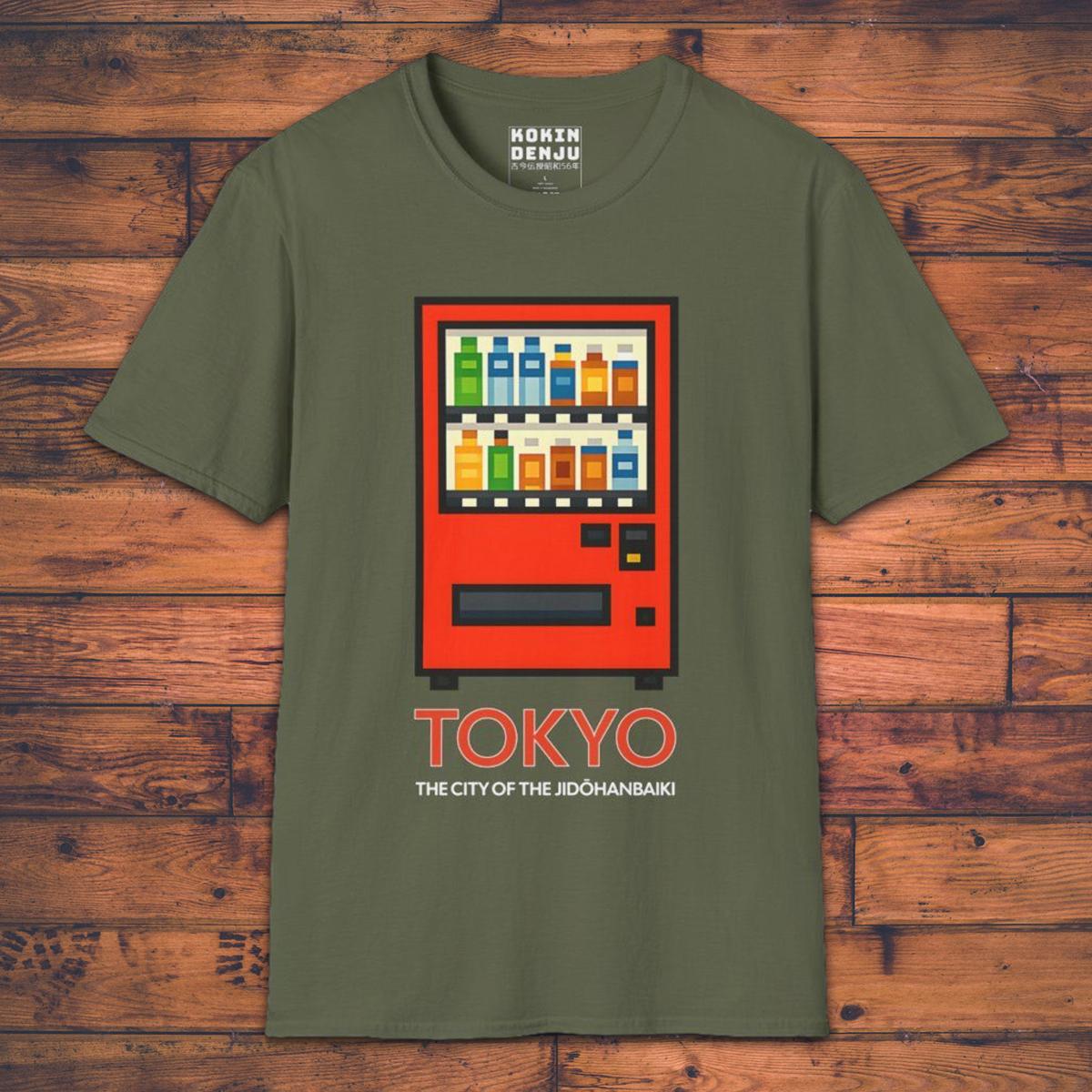 Tokyo, The City of the Jidōhanbaiki - T-Shirt-Kokin Denju-27108192192090871679
