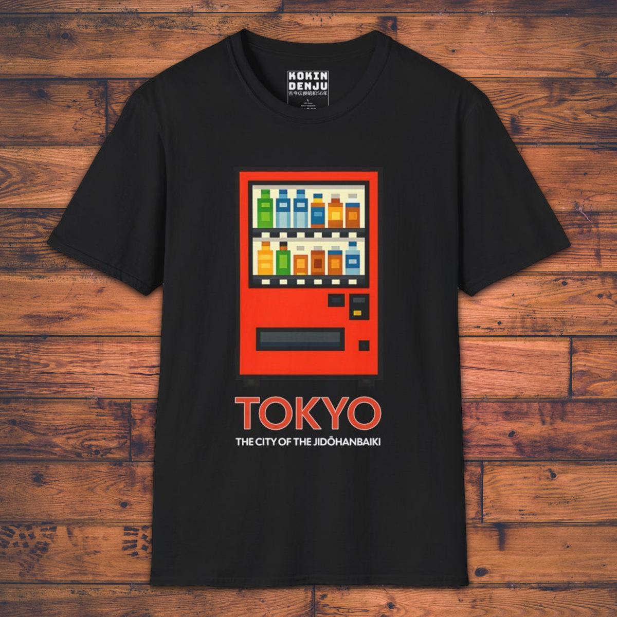 Tokyo, The City of the Jidōhanbaiki - T-Shirt-Kokin Denju-30727426146279902087