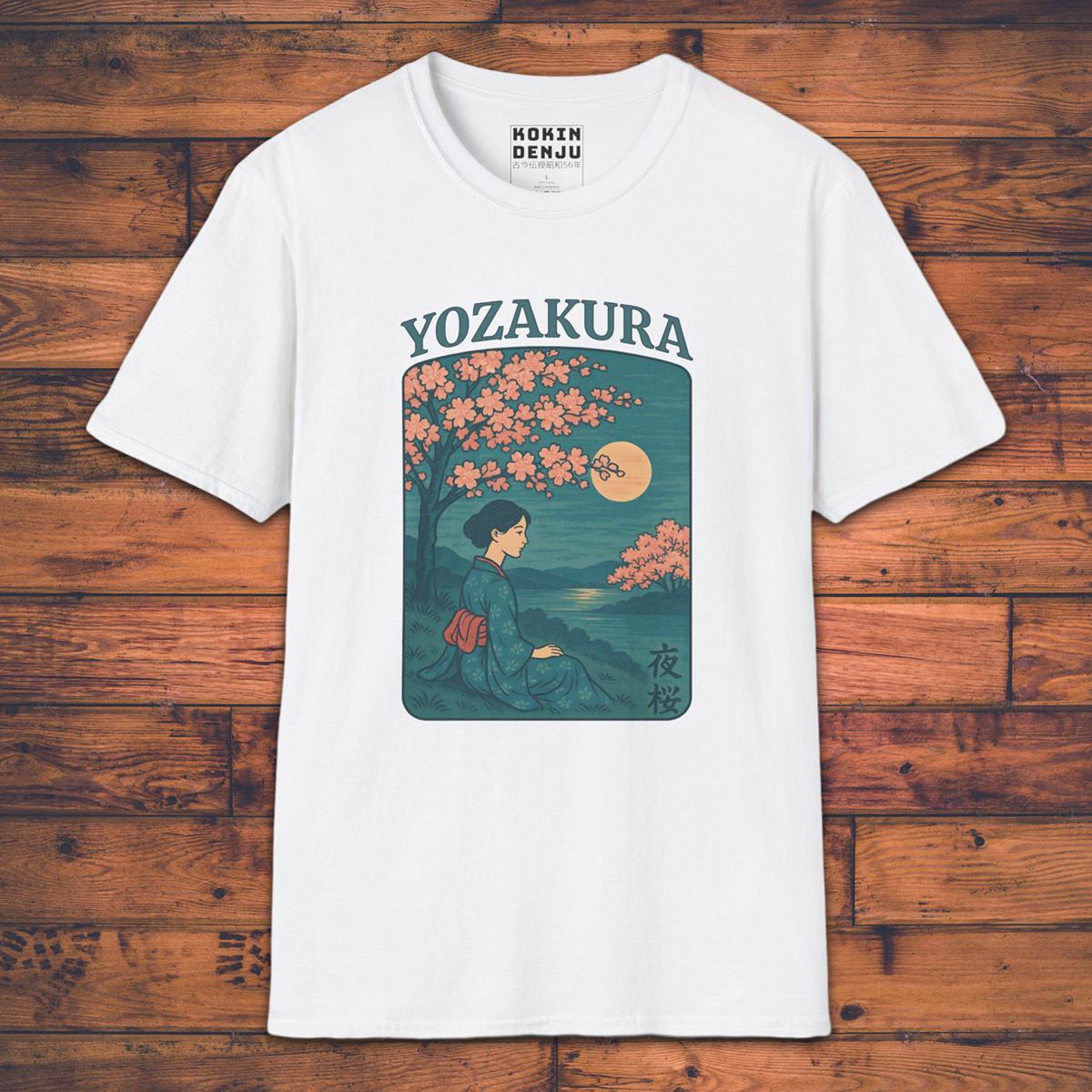 Yozakura - Hanami at Night - T-Shirt-Kokin Denju-12245278688399188368