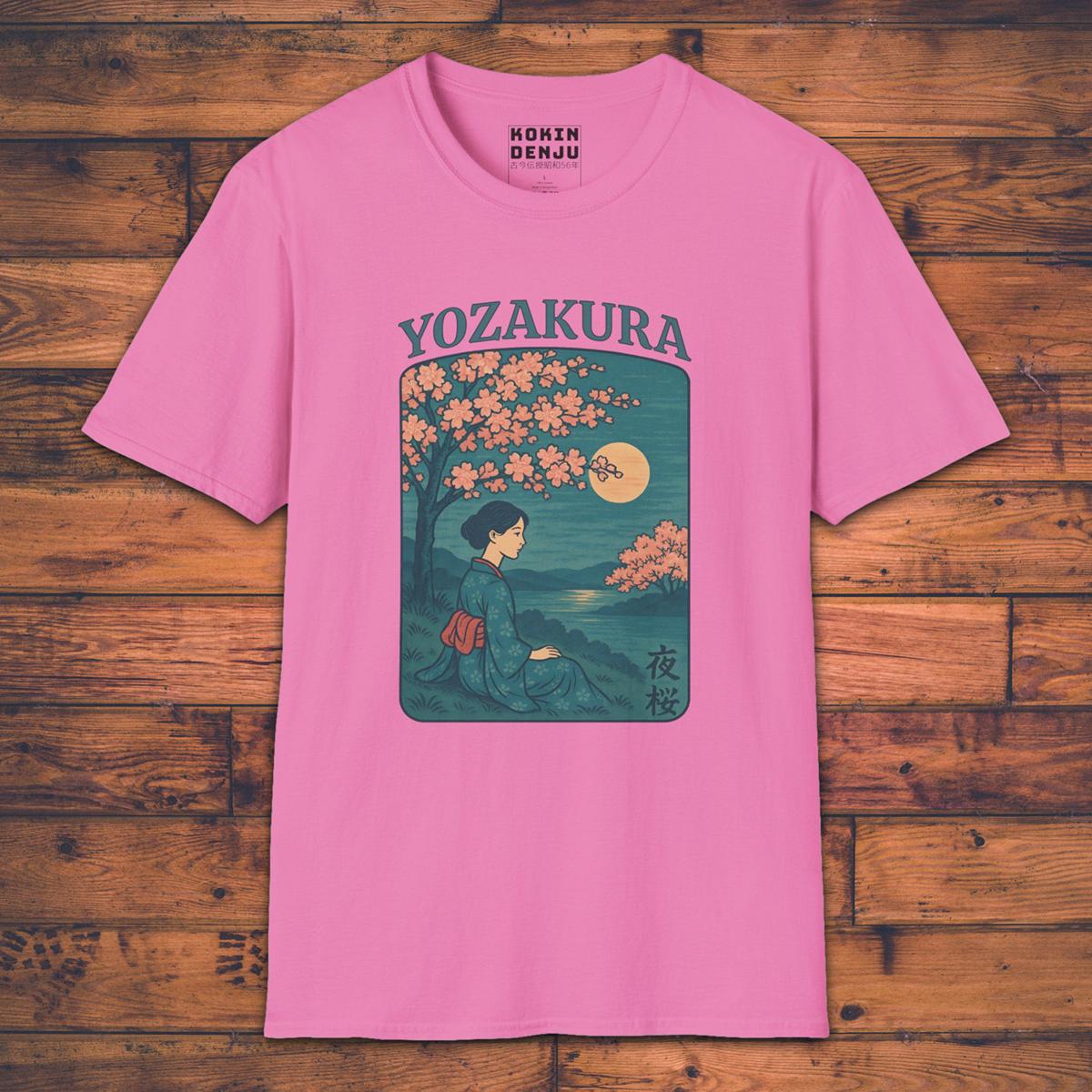 Yozakura - Hanami at Night - T-Shirt-Kokin Denju-30586706655876543101