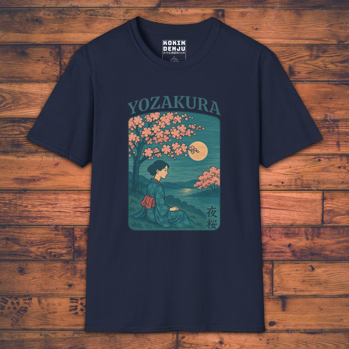 Yozakura - Hanami at Night - T-Shirt-Kokin Denju-79624086300540580305