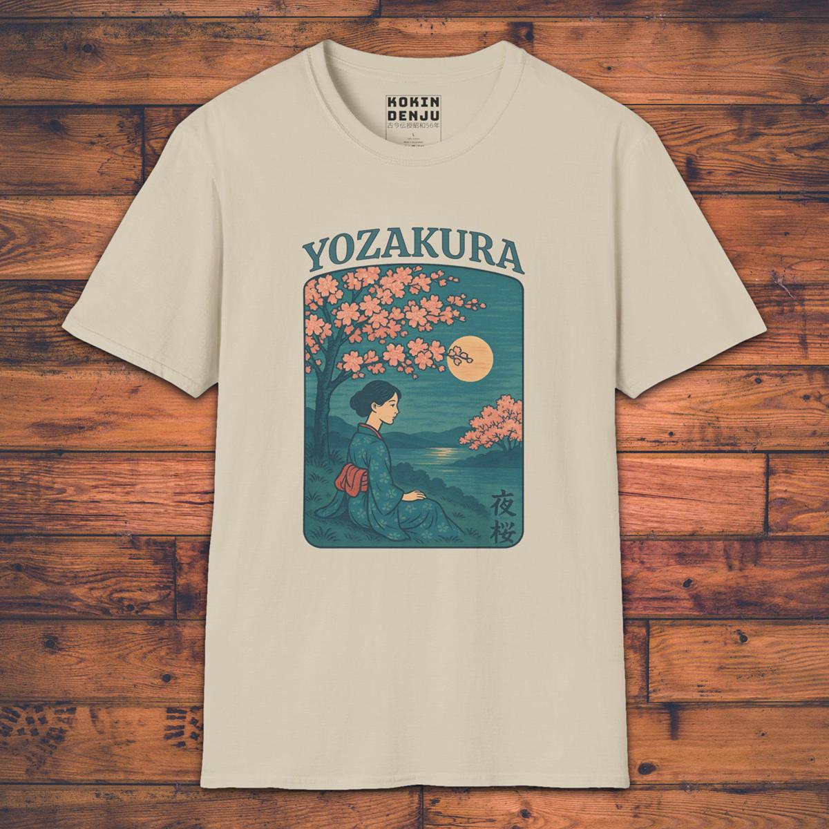 Yozakura - Hanami at Night - T-Shirt-Kokin Denju-92765379871580506301